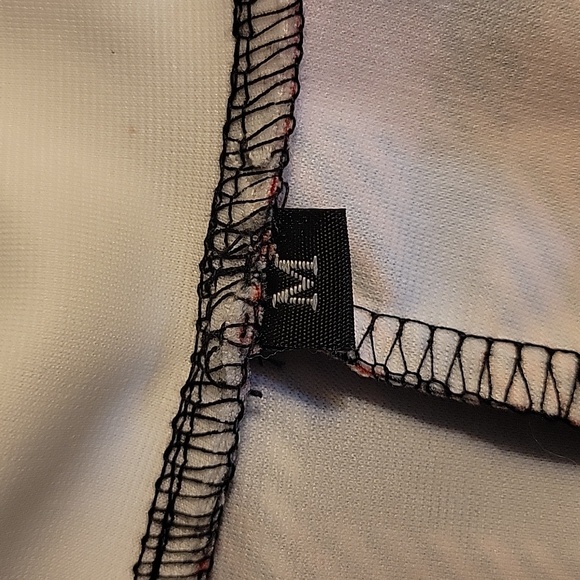 NWOT Red White Plaid Short Sleeve Swing Dress White Peter Pan Collar Size Medium - Picture 8 of 8